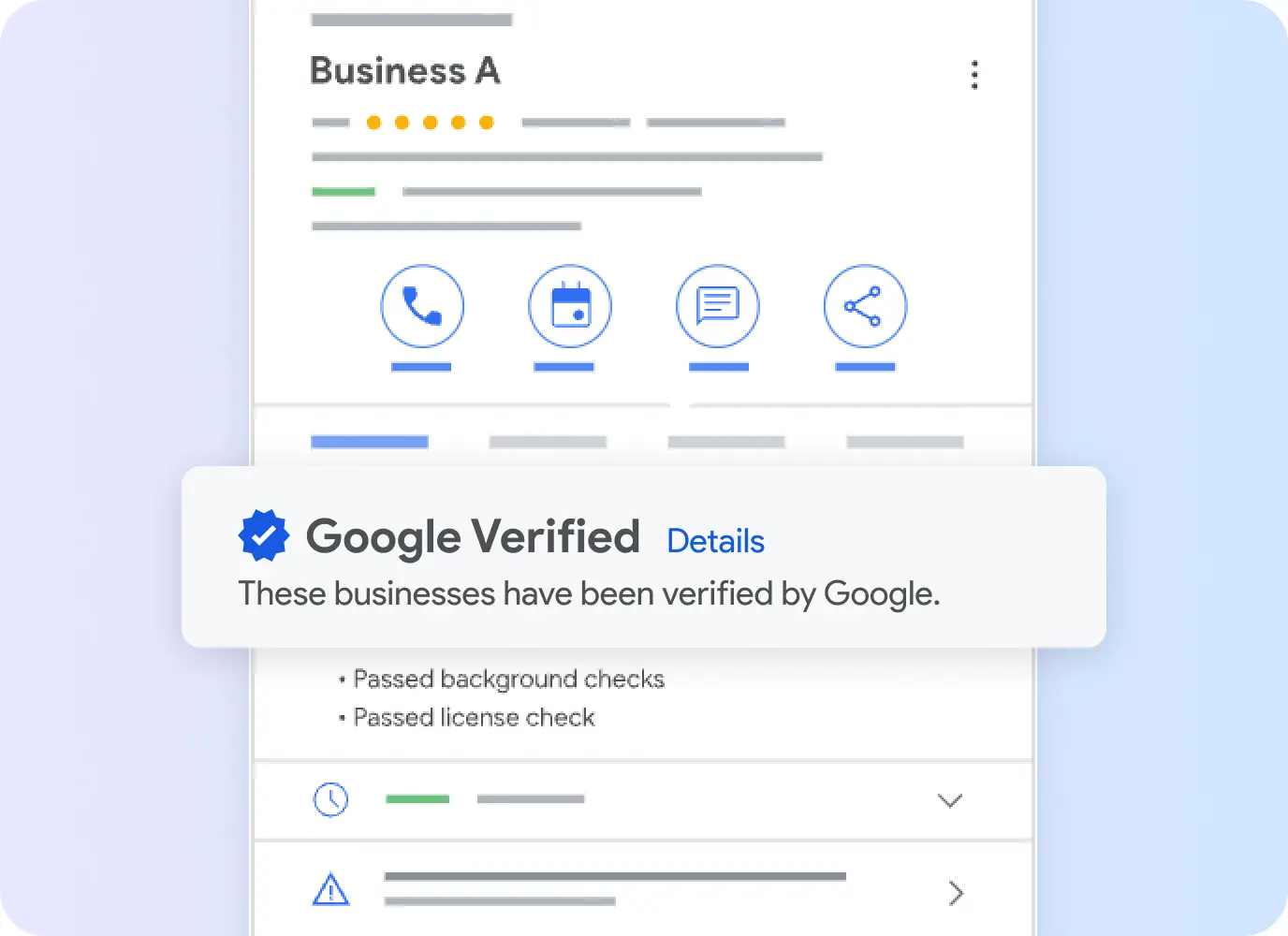 Google Verified green checkmark badge