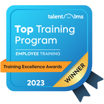 Top Training Program - Employee Training - TalentLMS Training Excellence Awards