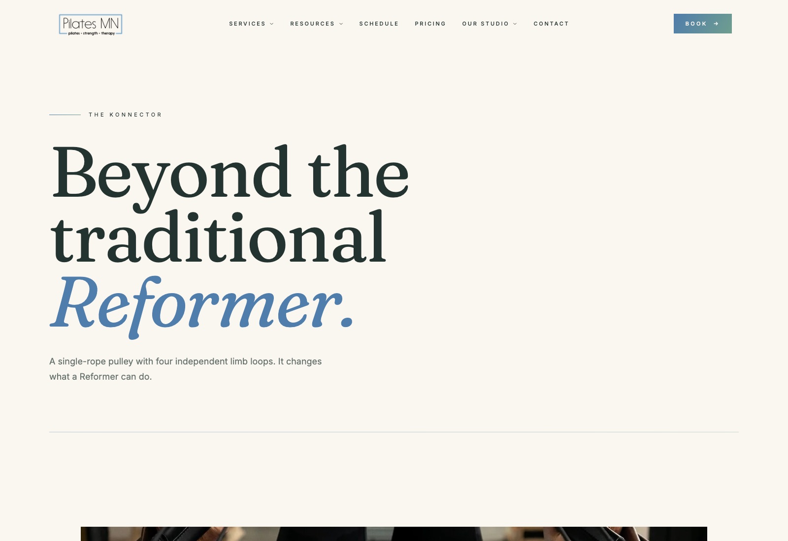 The new Konnector feature page, giving the studio's signature equipment its own story